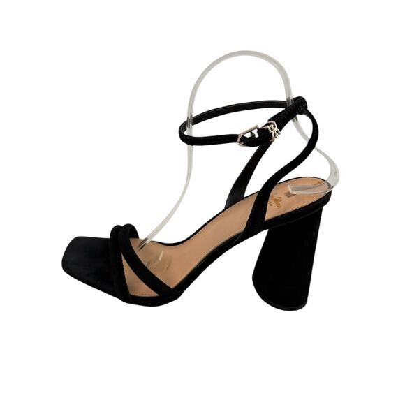 Sam Edelman Kia Sandal Block Ankle Strap Heels Black Size 10 Preppy Minimalist - Picture 8 of 14